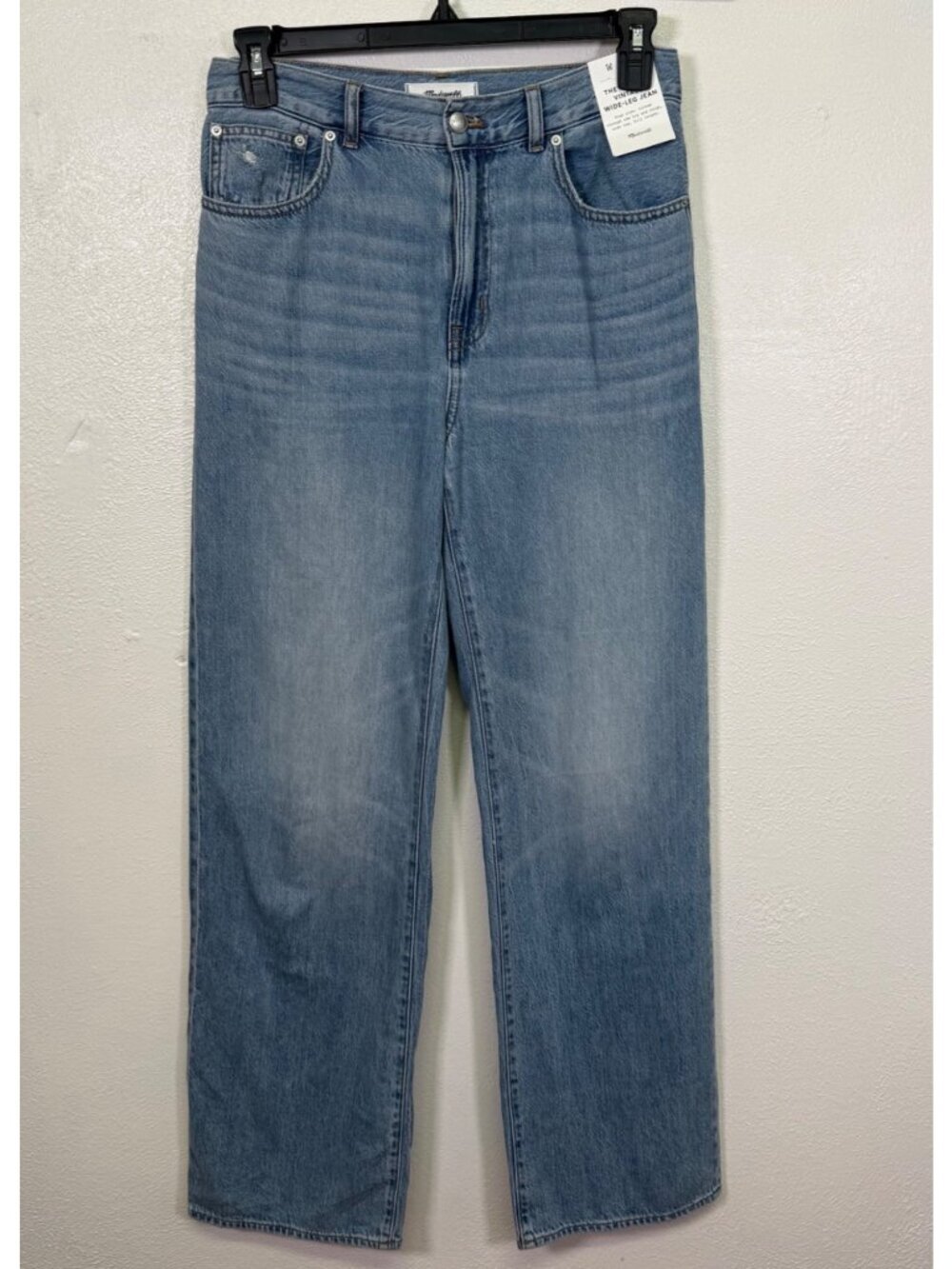 NWT Madewell The Perfect Vintage Wide-Leg Jean Women's Size 27 Tall Casual - Picture 3 of 16